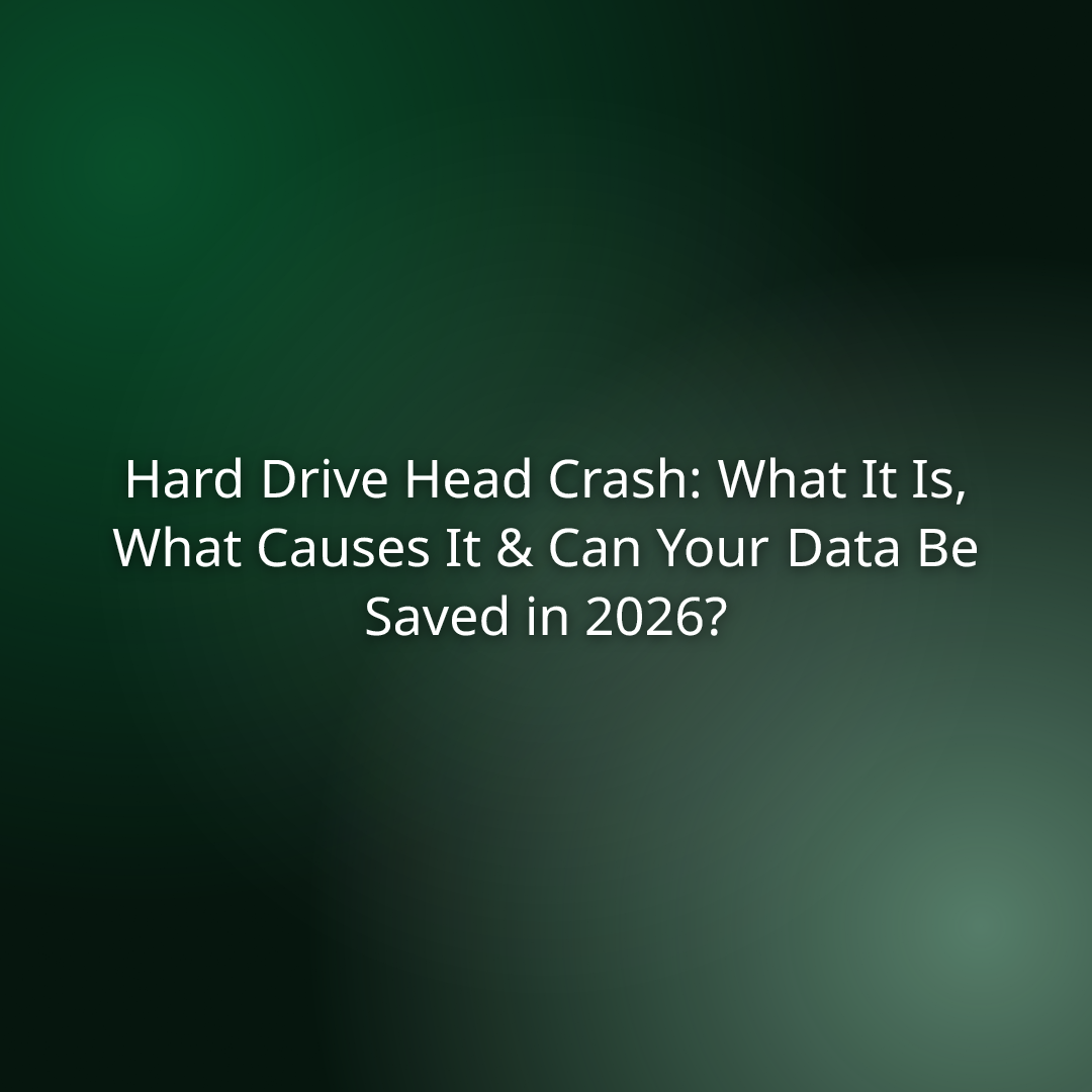 Hard Drive Head Crash: What It Is, What Causes It & Can Your Data Be Saved in 2026?