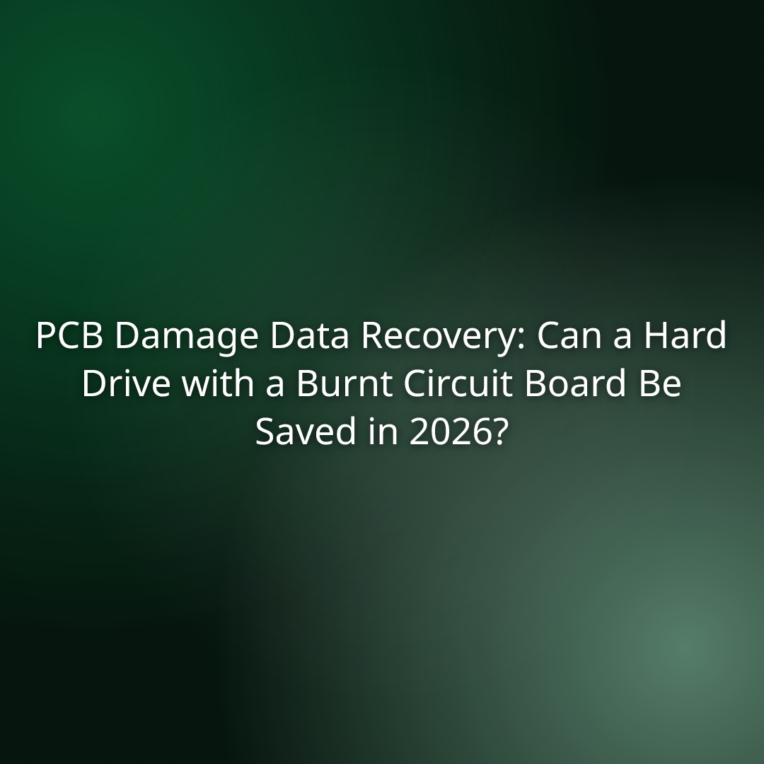 PCB Damage Data Recovery: Can a Hard Drive with a Burnt Circuit Board Be Saved in 2026?
