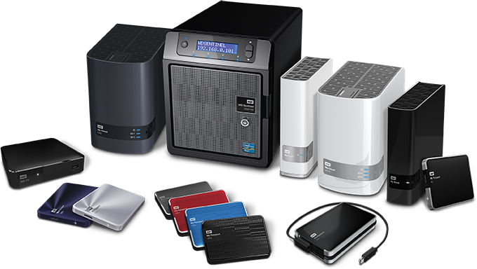 Western-Digital portable hard drives range of product data recovery
