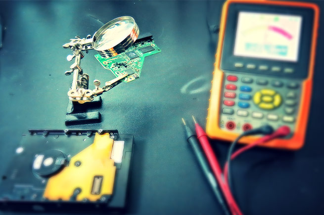 Hard Drive PCB repair for data recovery from hard drive damaged by power outtage