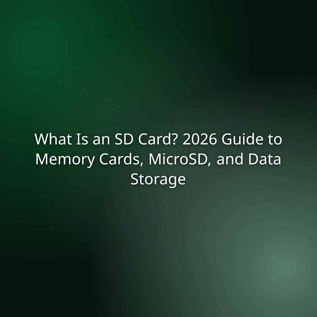 What Is an SD Card? 2026 Guide to Memory Cards, MicroSD, and Data Storage